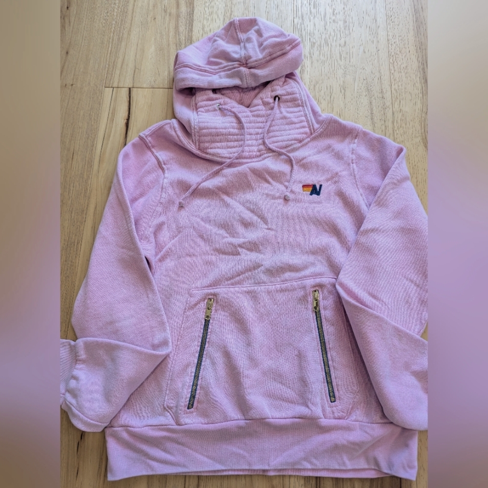 Aviator Nation Pink Ninja Sweatshirt Size M